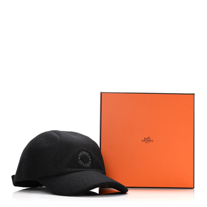 Hermes Wool Davis Varsity Cap 57 Black 7 of 7