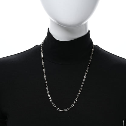 Cartier 18K White Gold SM Santos De Cartier Link Necklace 2 of 5