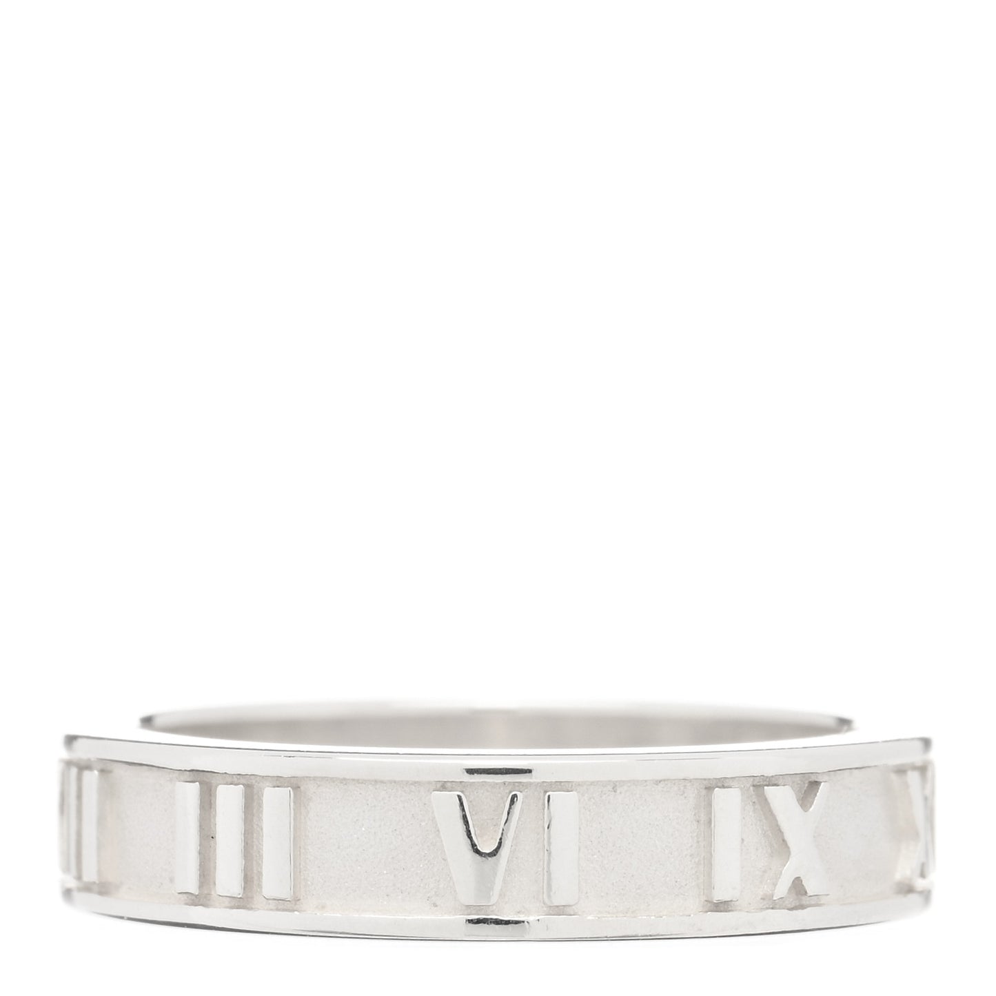 Sterling Silver Narrow Atlas Ring 49 4.75