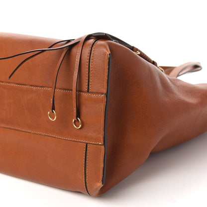 Chloe Smooth Calfskin Medium Milo Shopping Tote Tan 7 of 9