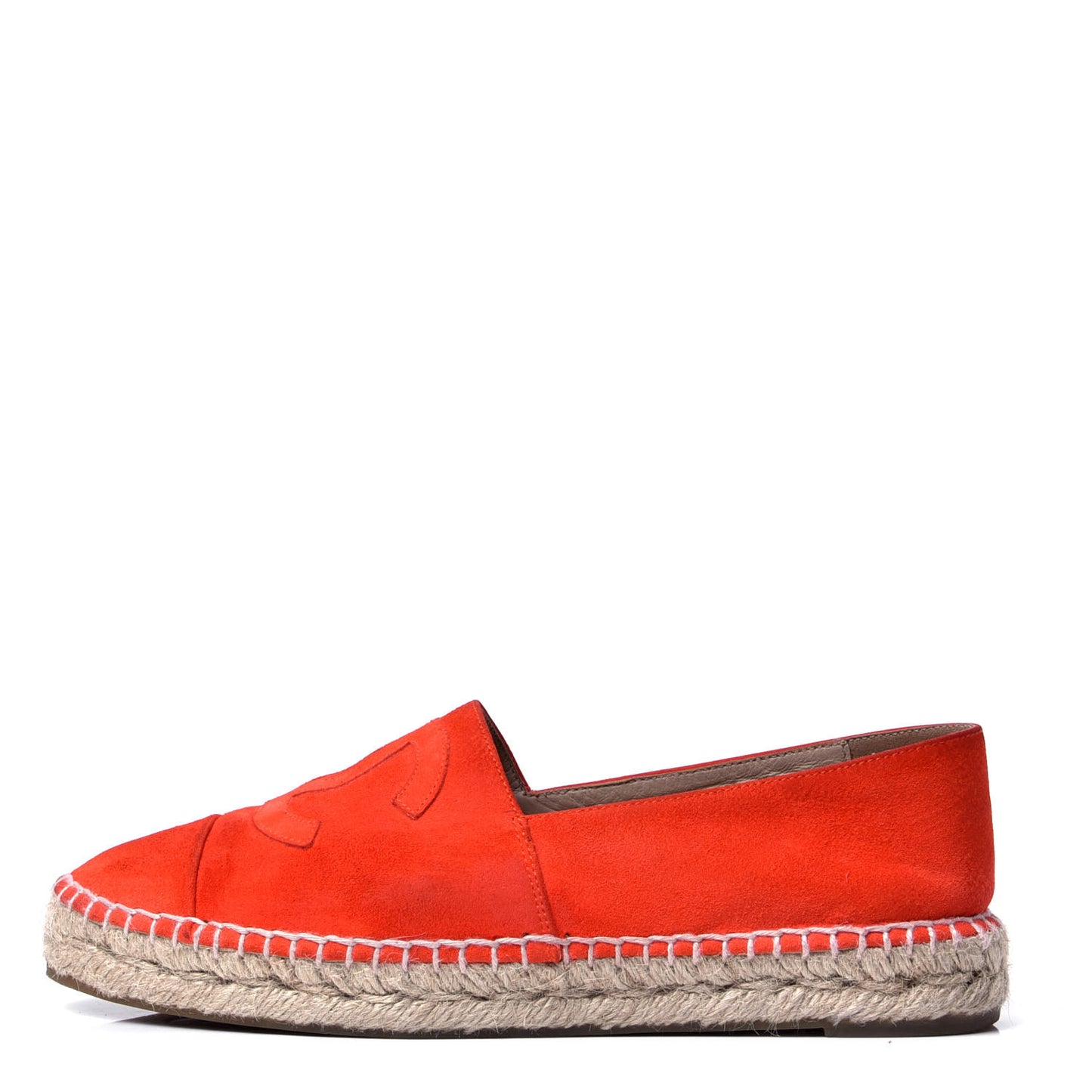 Suede CC Espadrilles 38 Orange