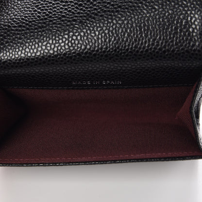 Chanel Caviar Quilted Flap Card Holder Black 5 of 7