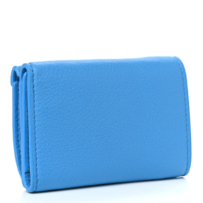 Balenciaga Calfskin Mini Papier Wallet Blue 2 of 4