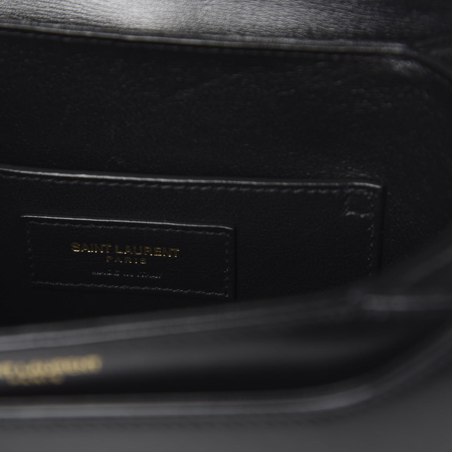 Calfskin Le 61 Shoulder Bag Black