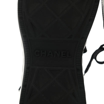 Chanel Velvet Calfskin Mixed Fibers CC Sneakers 35 Black 6 of 8