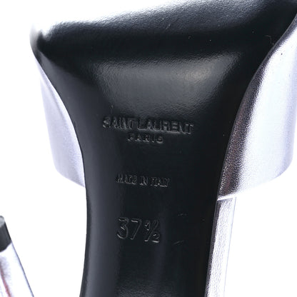 Saint Laurent Metallic Nappa Sexy 95mm Pumps 37.5 Purple 6 of 8
