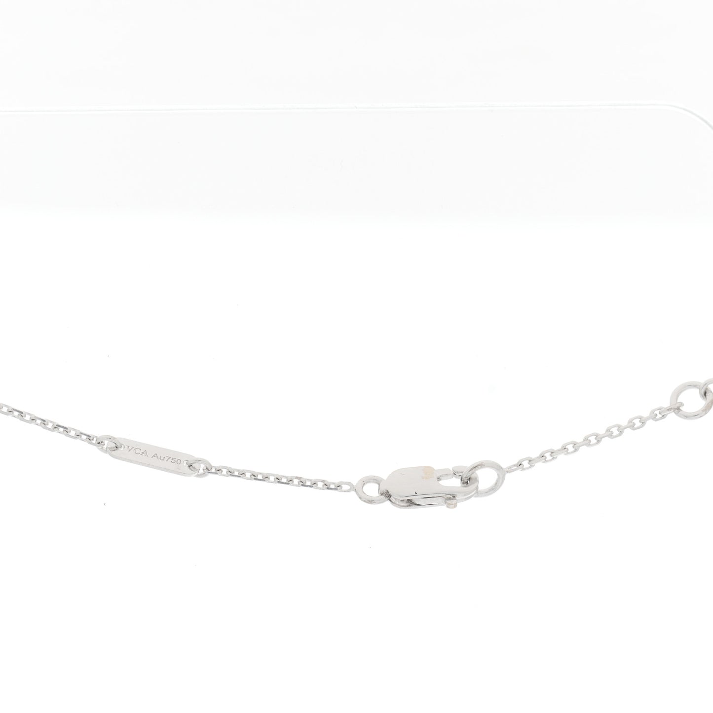 18K White Gold Turquoise Sweet Alhambra Butterfly Pendant Necklace