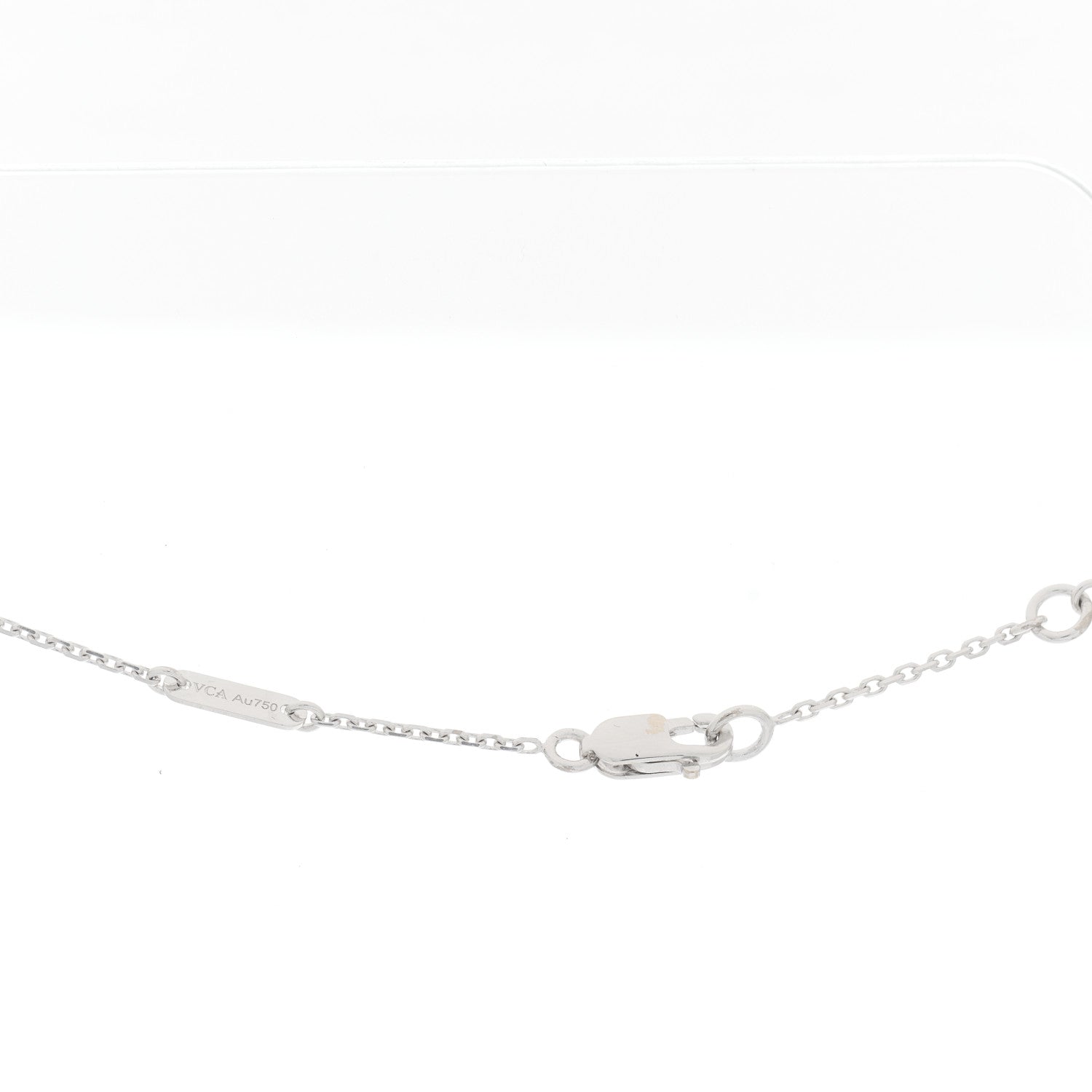 Van Cleef & Arpels 18K White Gold Turquoise Sweet Alhambra Butterfly Pendant Necklace 3 of 5