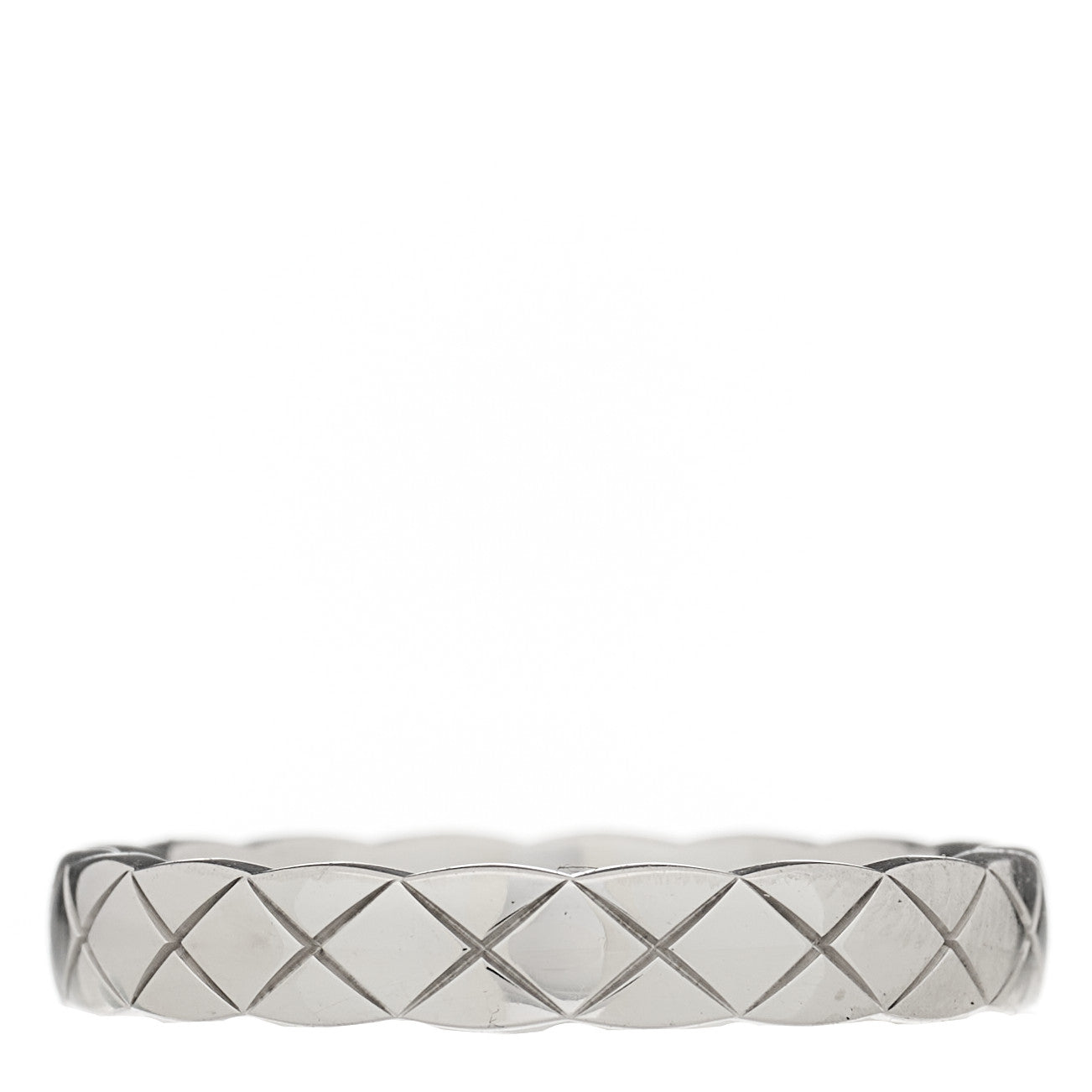 Chanel 18K White Gold Mini Coco Crush Ring 52 6 3 of 5