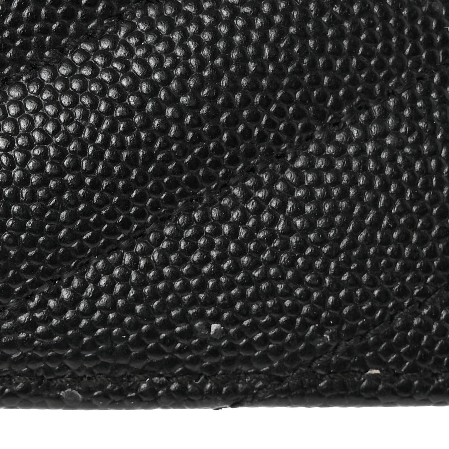 Grain De Poudre Matelasse Chevron Monogram Credit Card Case Black