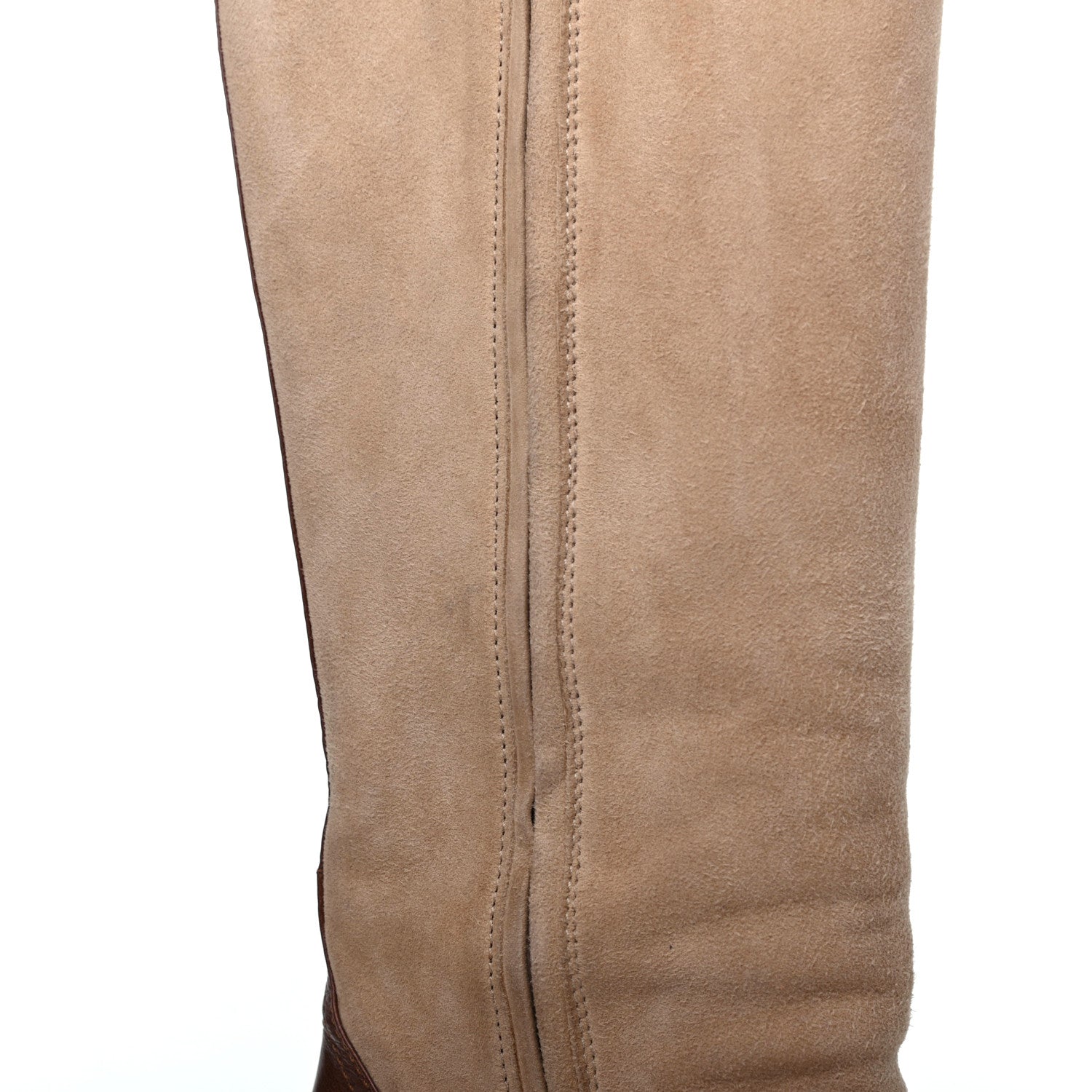 Hermes Suede Wedge Boots 37.5 Brown 15 of 16