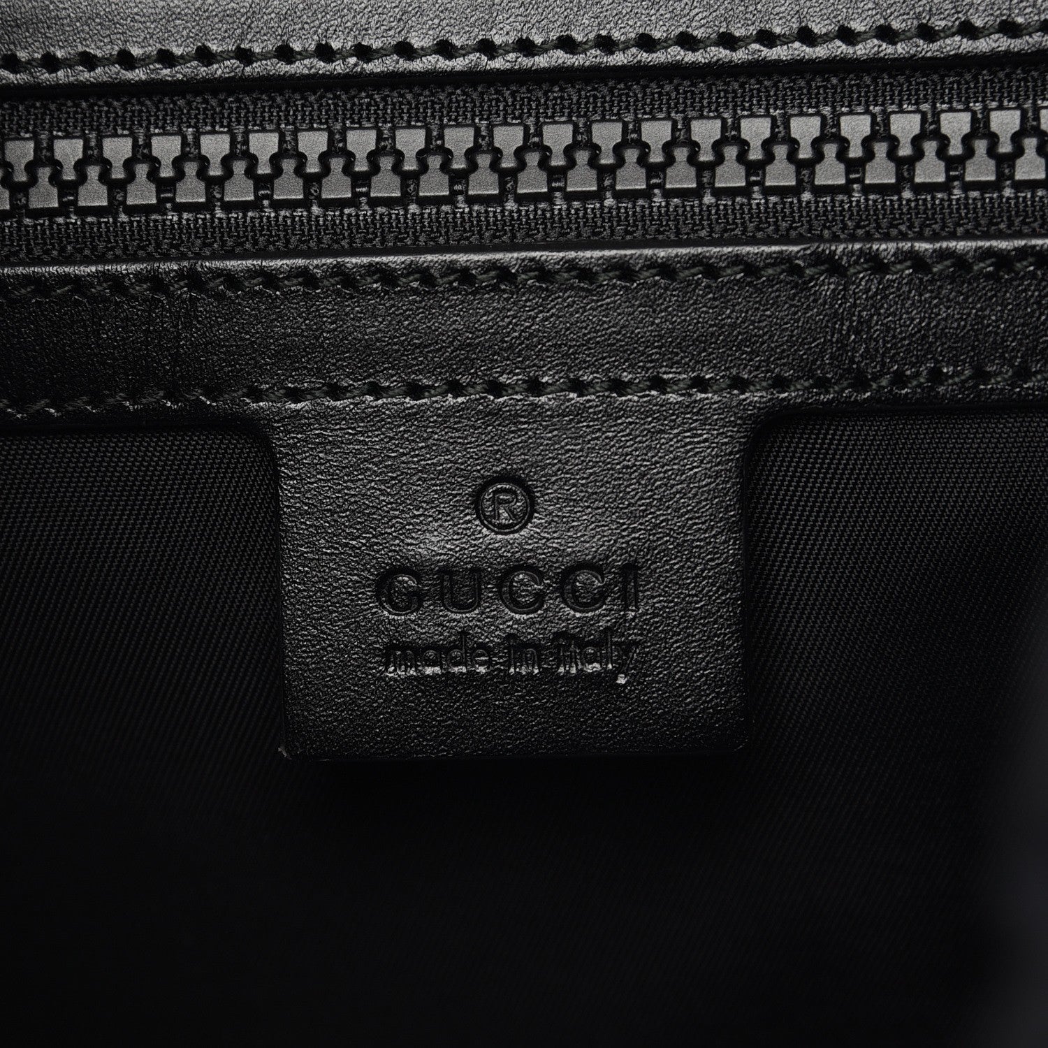 Gucci Techno Canvas Web L'Aveugle Par Amour Embroidered Double Buckle Backpack Black 6 of 10