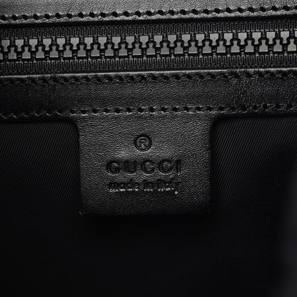Gucci Techno Canvas Web L'Aveugle Par Amour Embroidered Double Buckle Backpack Black 6 of 10