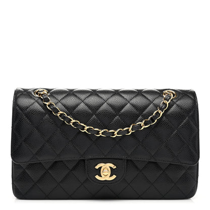 Chanel Caviar Quilted Medium Double Flap Black 1 of 10