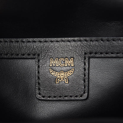 MCM Metallic Visetos Side Stud Mini Stark Backpack Silver Black 6 of 8