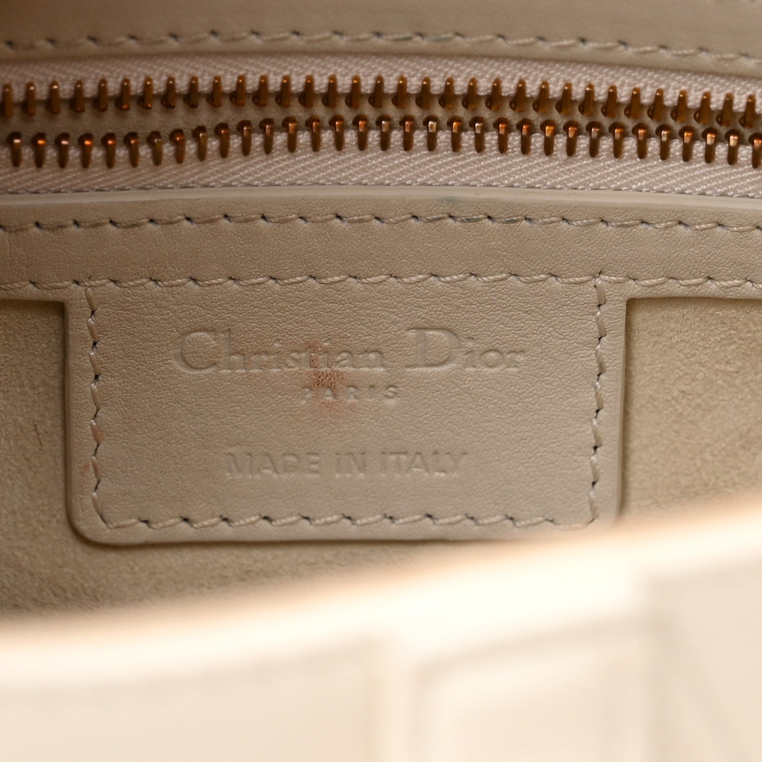 Christian Dior Ultra Matte Calfskin Saddle Bag Off White 6 of 11