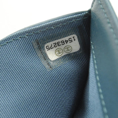 Chanel Lambskin Quilted Large Flap Wallet Turquoise 9 of 9