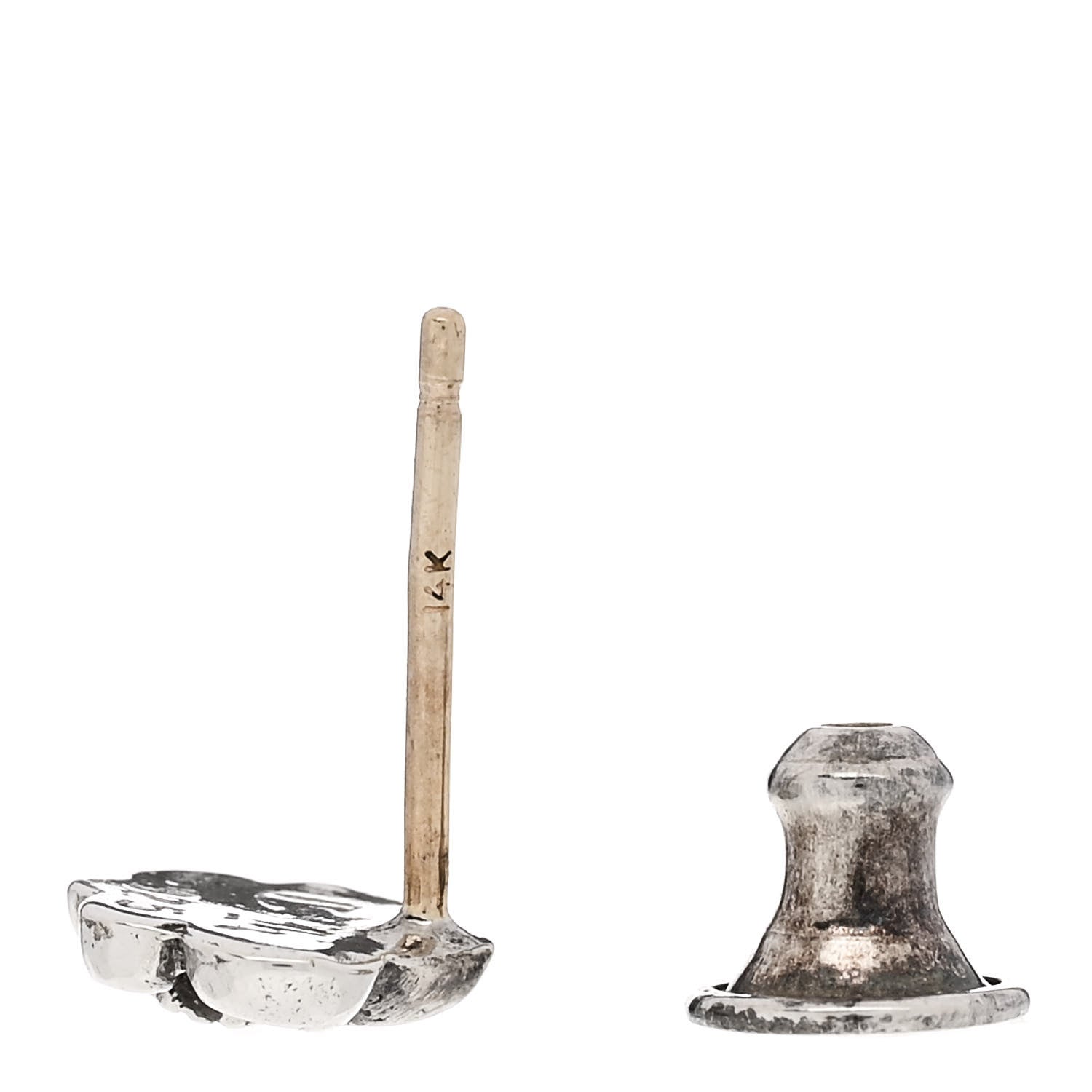 Chrome Hearts Sterling Silver Fleur de Lis Single Earring 3 of 4