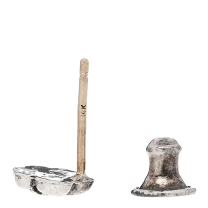 Chrome Hearts Sterling Silver Fleur de Lis Single Earring 3 of 4