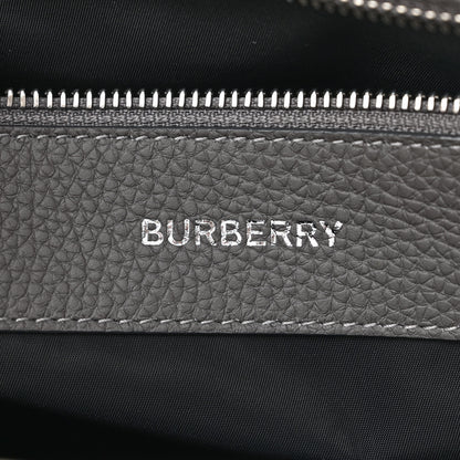 Burberry Grainy Calfskin Embossed Bruno Messenger Charcoal Grey 6 of 11