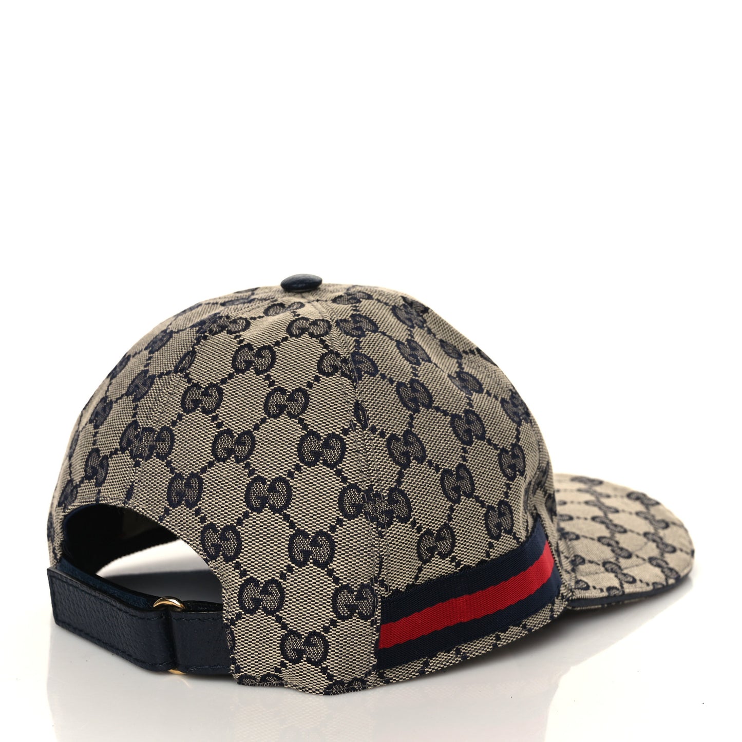 Monogram Web Baseball Hat L Beige Blue