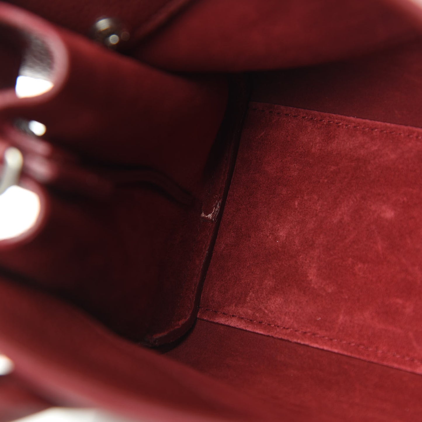 Grained Calfskin Nano Sac De Jour Souple Palissandre