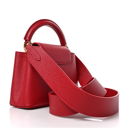 Louis Vuitton Taurillon Mini Capucines Scarlet 3 of 9