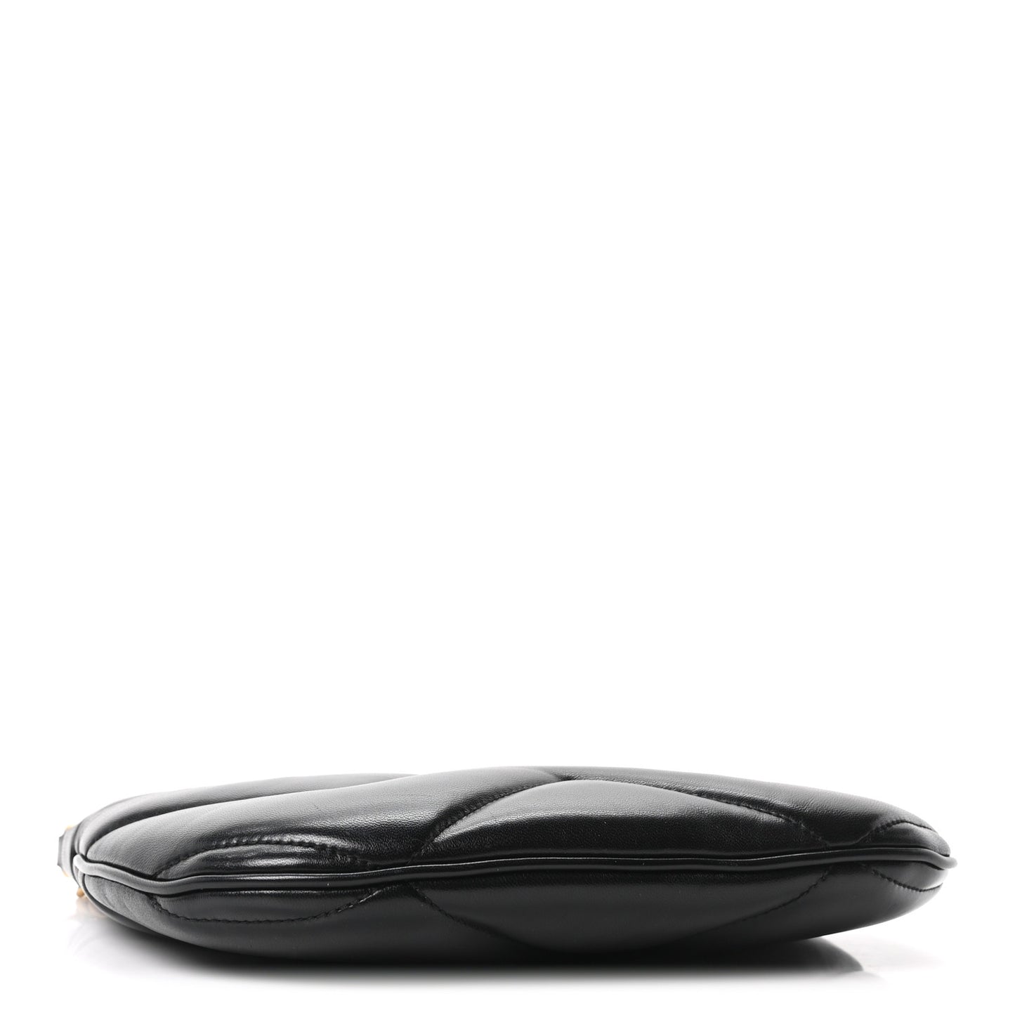 Calfskin Matelasse GG Marmont Half Moon Hobo Black
