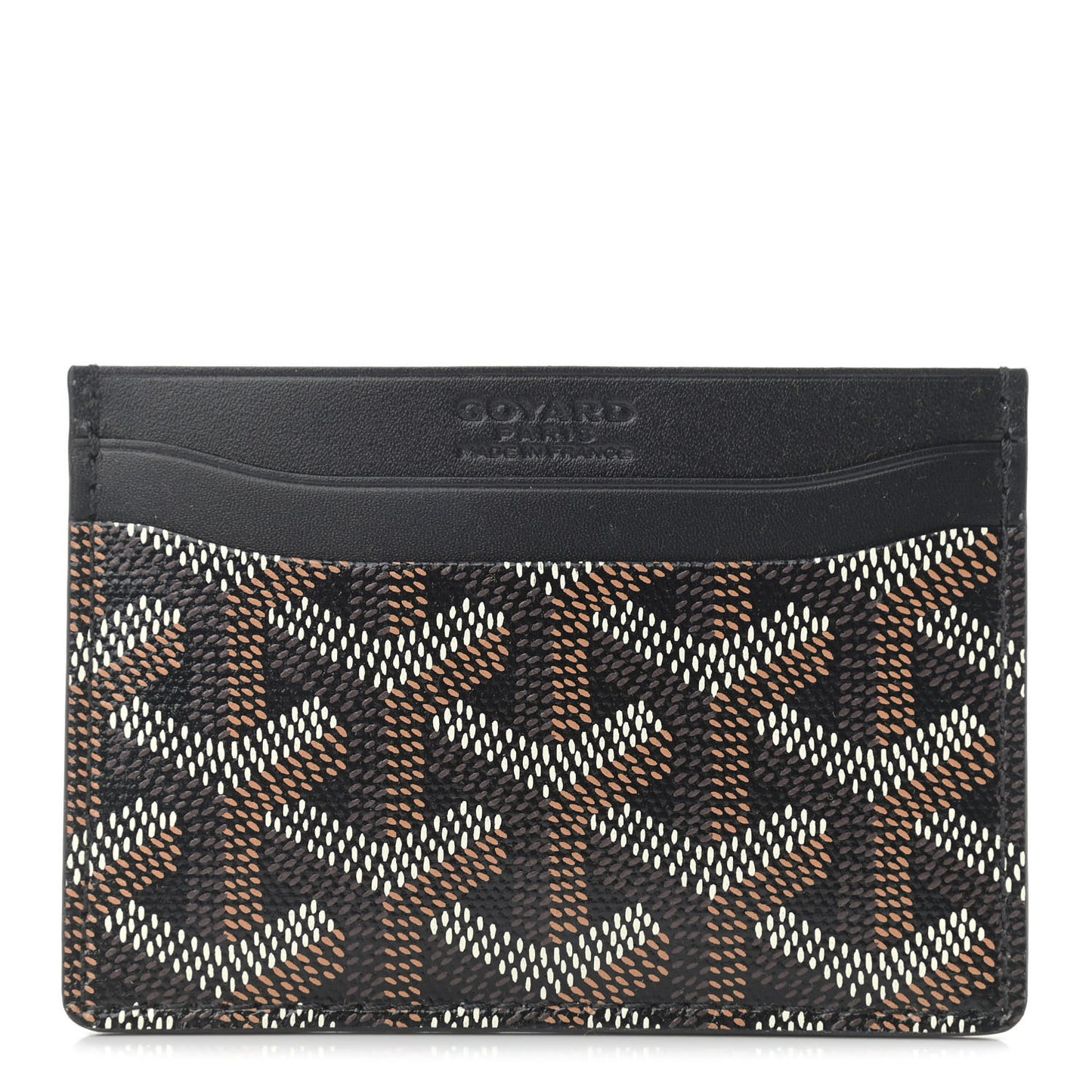 Goyardine Saint Sulpice Card Holder Black