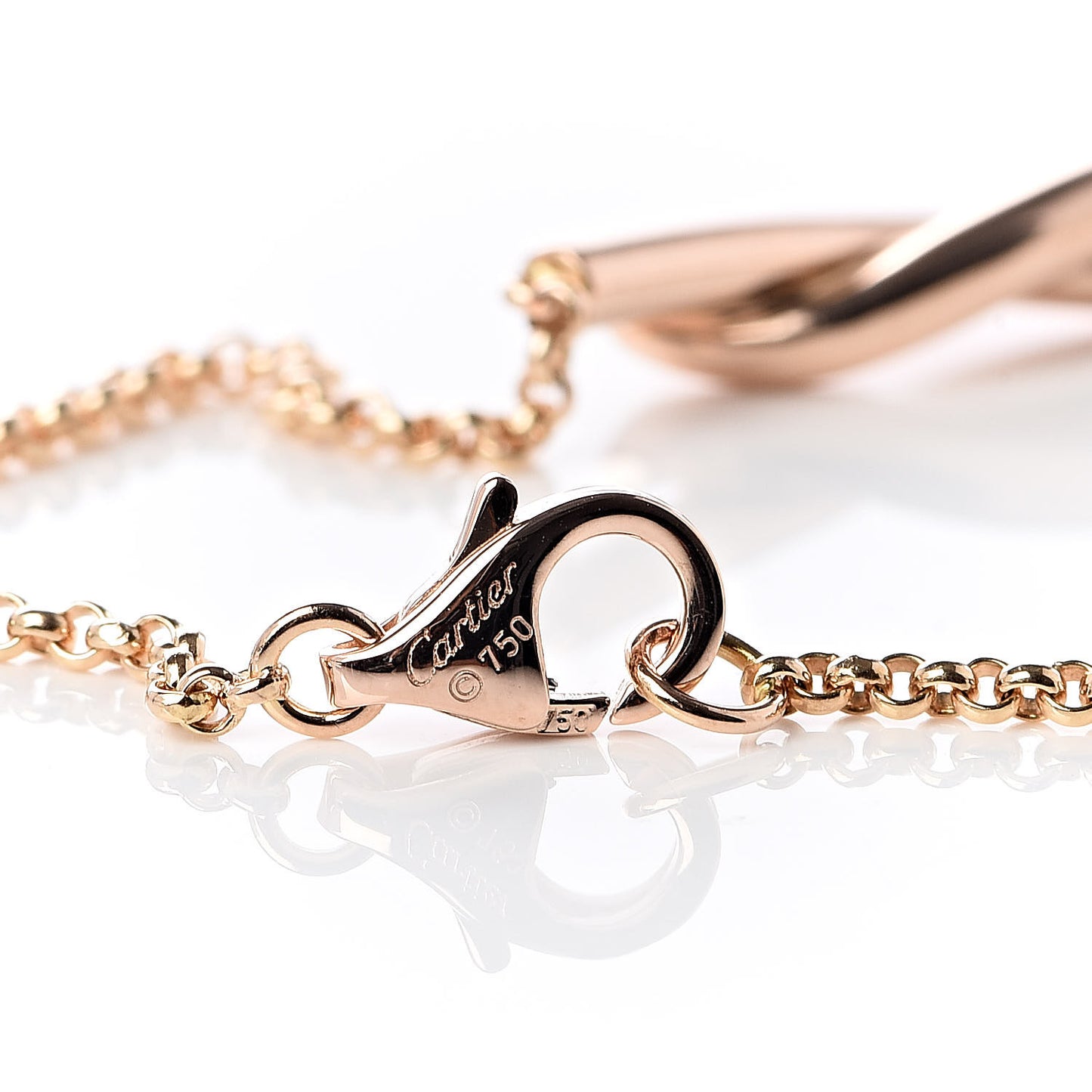 18K Pink Gold Entrelaces Bracelet