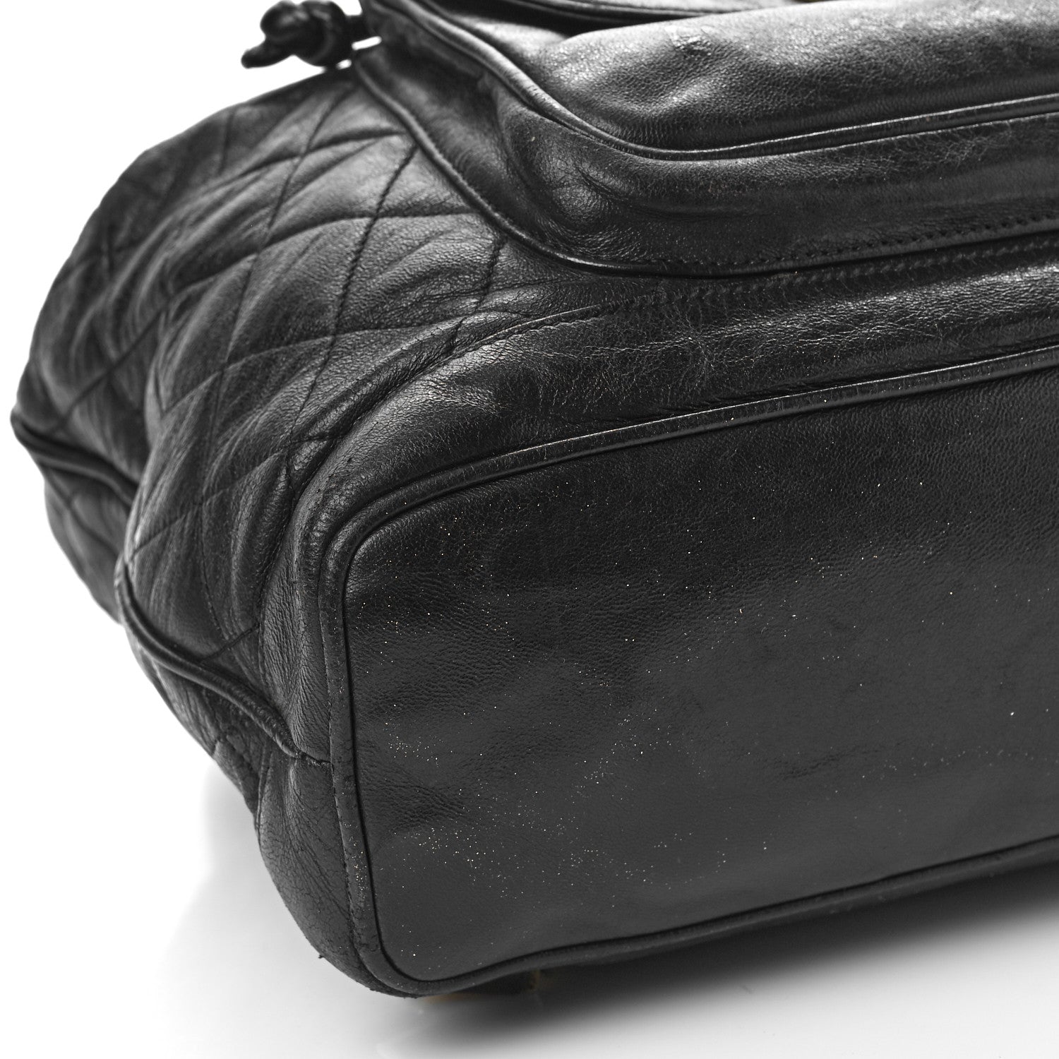 Chanel Lambskin Quilted Backpack Black 6 of 11