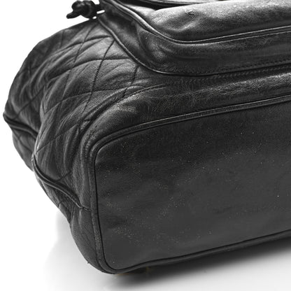 Chanel Lambskin Quilted Backpack Black 6 of 11