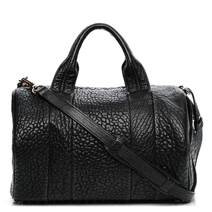 Alexander Wang Pebbled Lambskin Rocco Black Rose Gold Hardware 1 of 6
