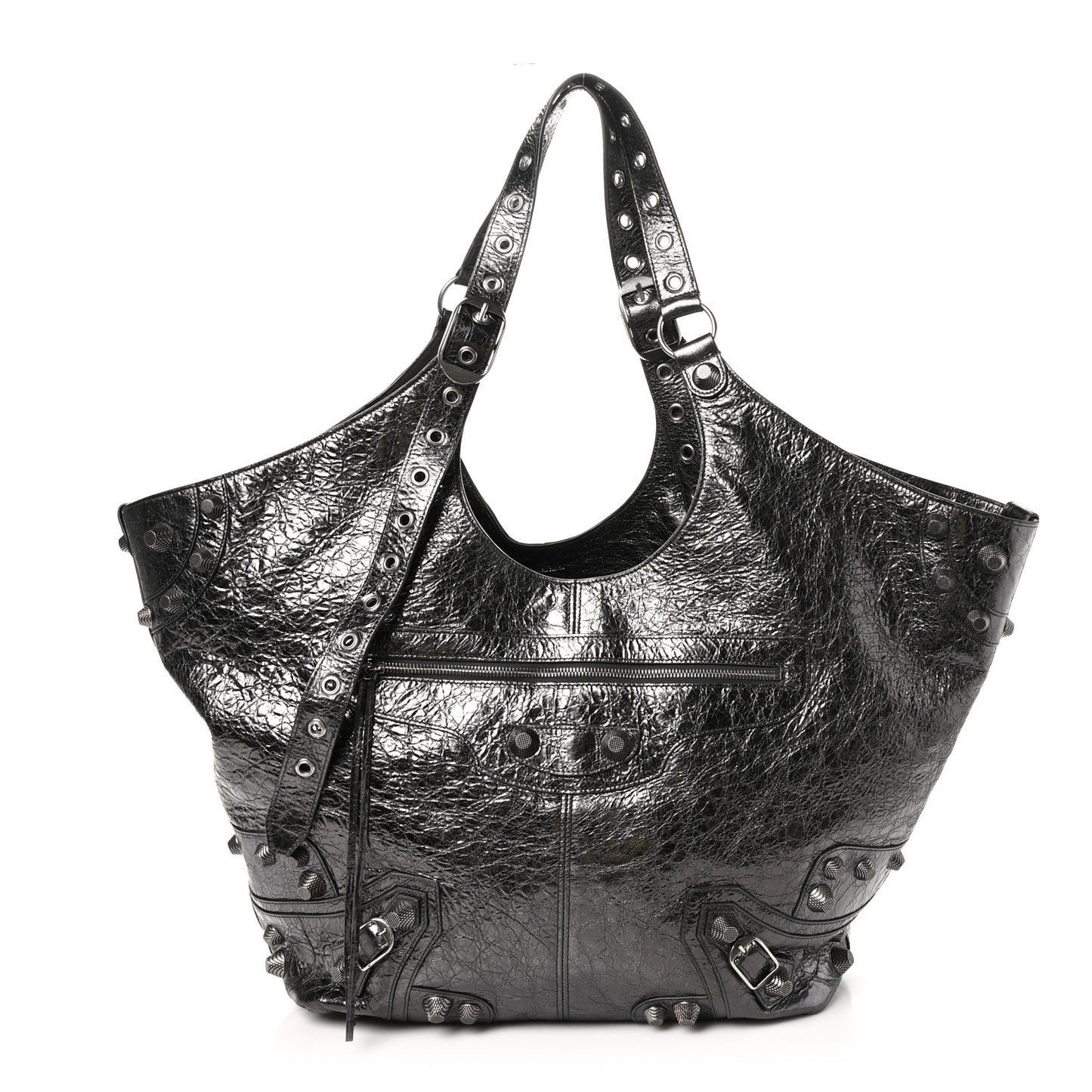Agneau Arena Large Le Cagole Carry All Bag Steel Grey