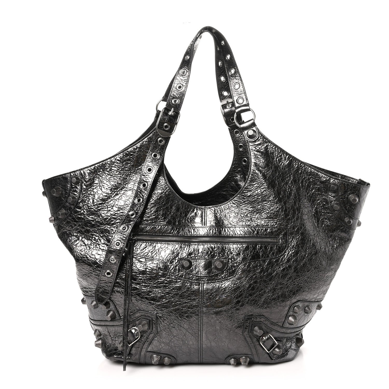 Balenciaga Agneau Arena Large Le Cagole Carry All Bag Steel Grey 1 of 10