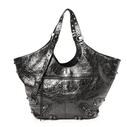 Balenciaga Agneau Arena Large Le Cagole Carry All Bag Steel Grey 1 of 10