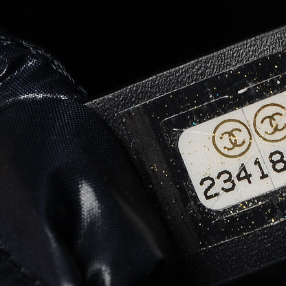 Chanel Nylon Cat Emoticon Tote Navy Gold 8 of 9