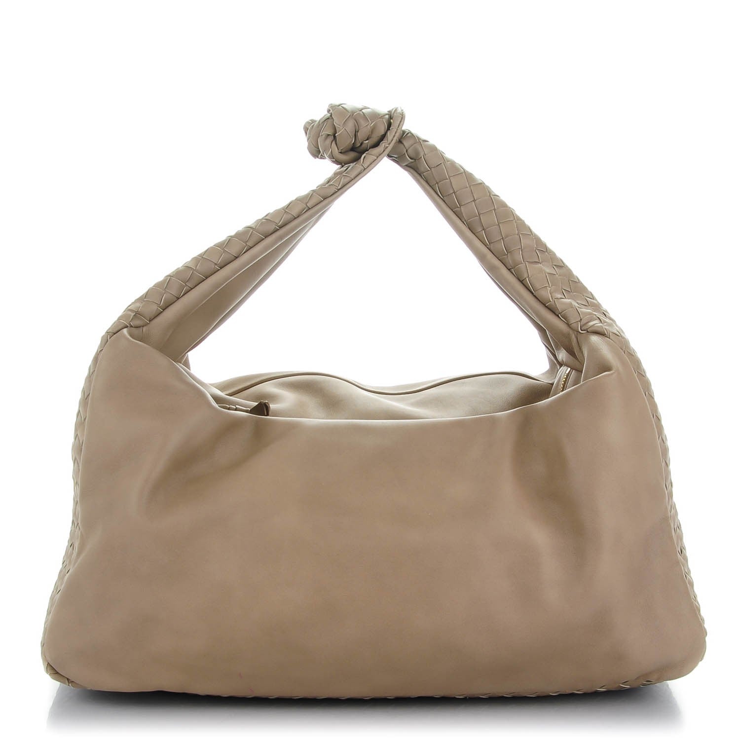 Bottega Veneta Nappa Intrecciato Large Knot Hobo Limo 1 of 8