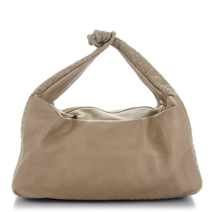 Bottega Veneta Nappa Intrecciato Large Knot Hobo Limo 1 of 8