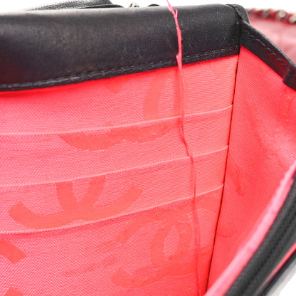 Chanel Calfskin Quilted Cambon Wallet on Chain WOC Black 12 of 13