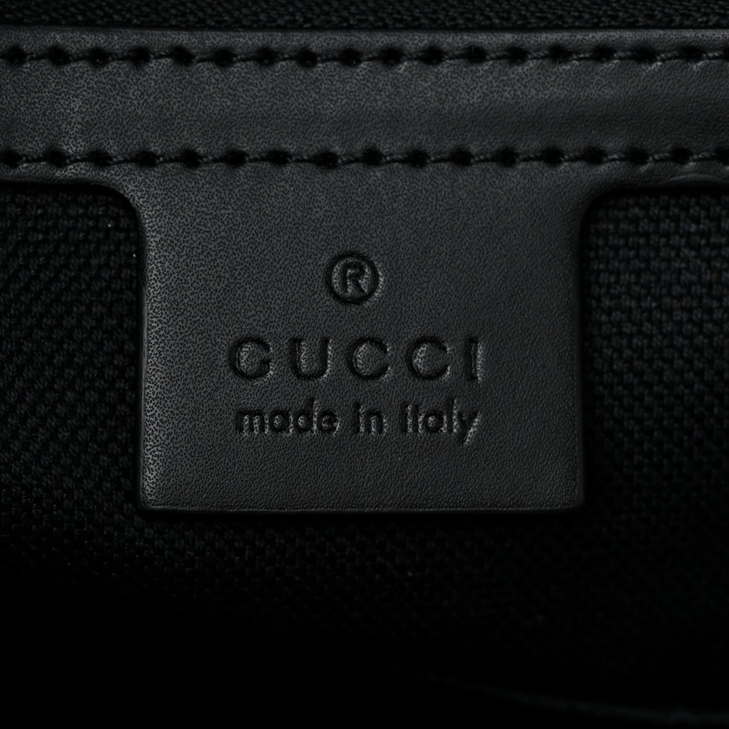 GG Supreme Monogram Appia Calfskin Web Briefcase Black