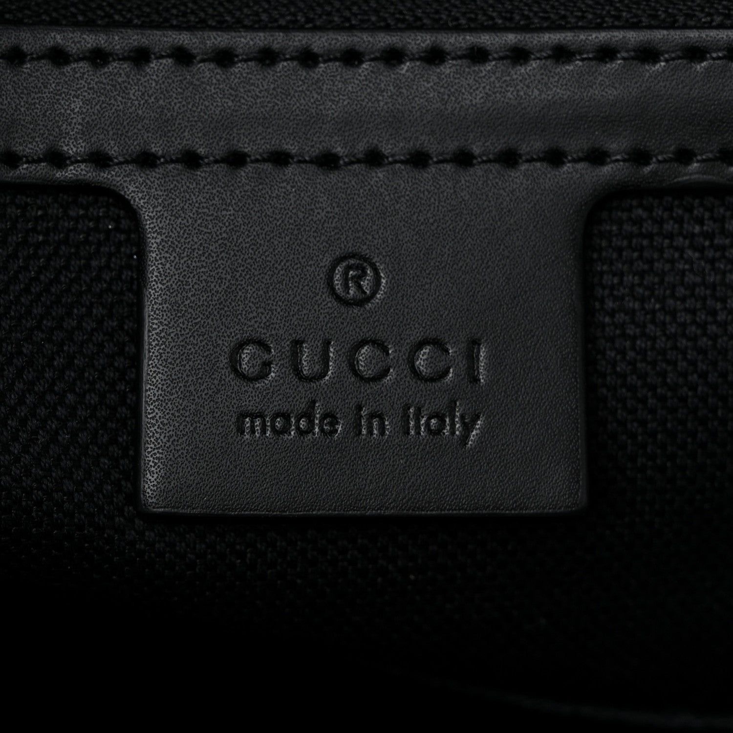 Gucci GG Supreme Monogram Appia Calfskin Web Briefcase Black 6 of 10