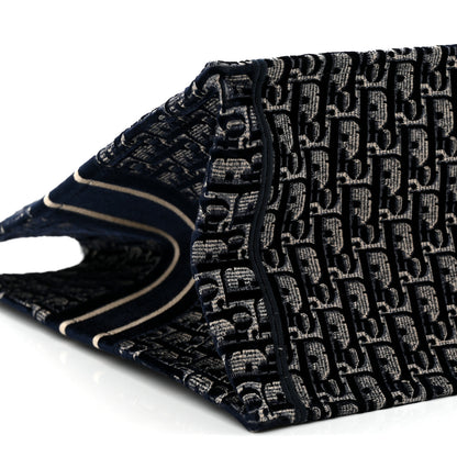 Christian Dior Oblique Velvet Large Book Tote Blue Multicolor Blue Multicolor 9 of 11