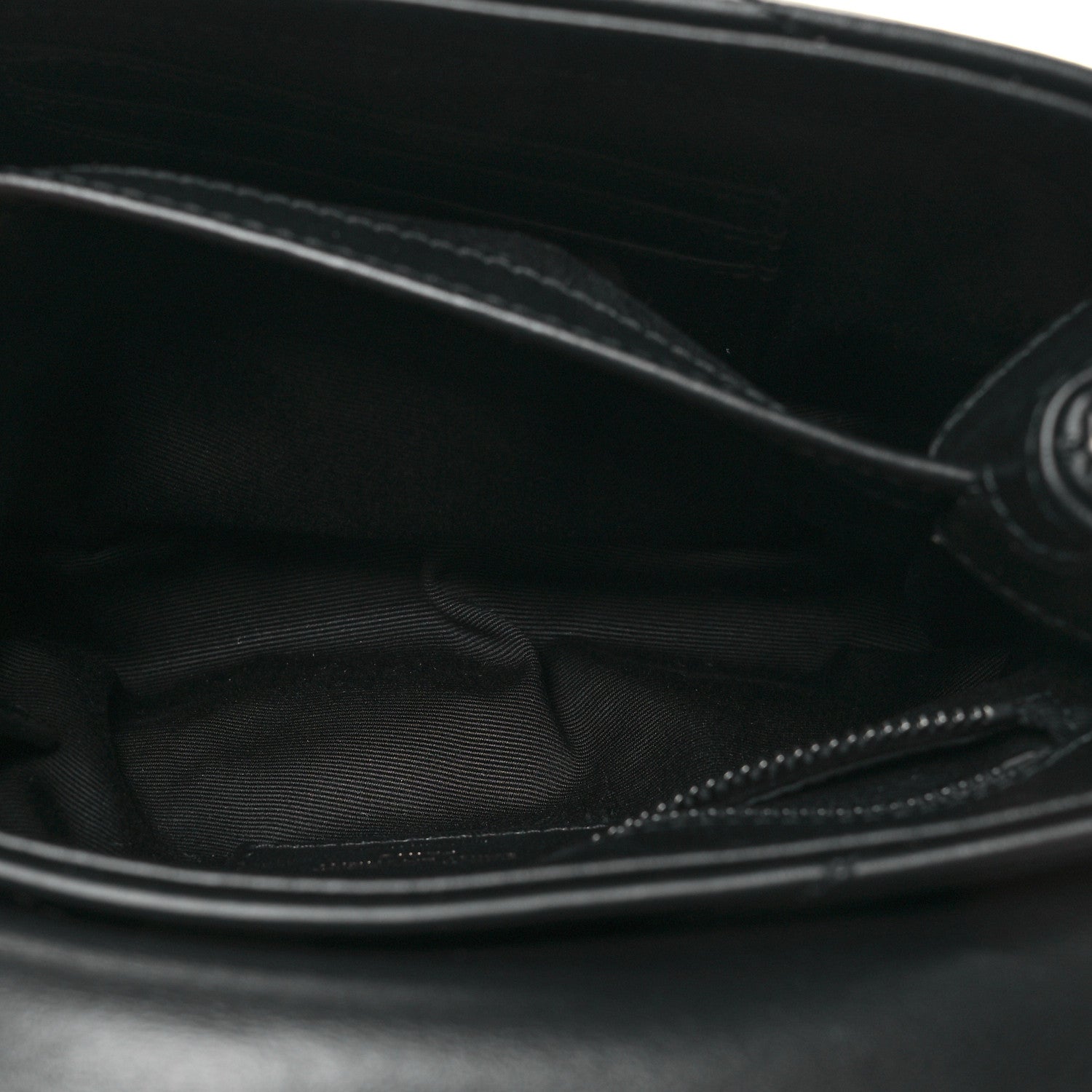 Saint Laurent Calfskin Y Quilted Monogram Monochrome Toy Loulou Crossbody Bag Black 6 of 11