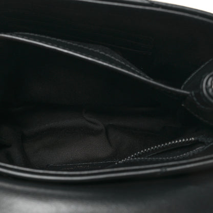 Saint Laurent Calfskin Y Quilted Monogram Monochrome Toy Loulou Crossbody Bag Black 6 of 11