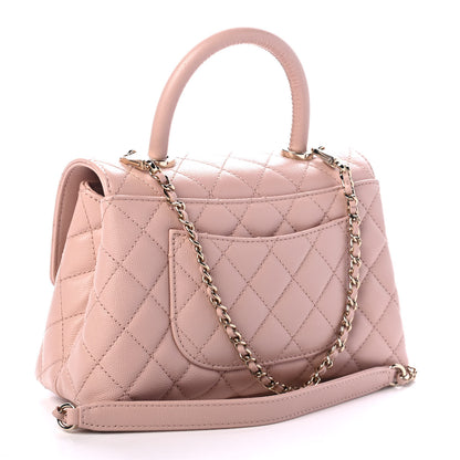 Chanel Caviar Quilted Mini Coco Handle Flap Light Pink 2 of 4