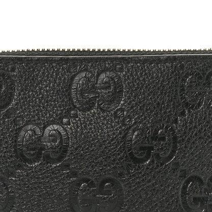 Gucci Guccissima GG Emblem Zip Key Case Black 8 of 8