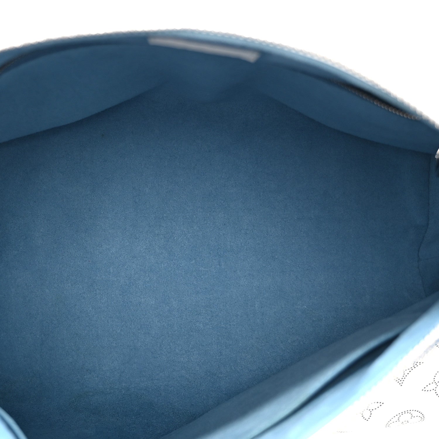 Louis Vuitton Mahina Beaubourg Hobo MM Snow Orage Blue 5 of 9
