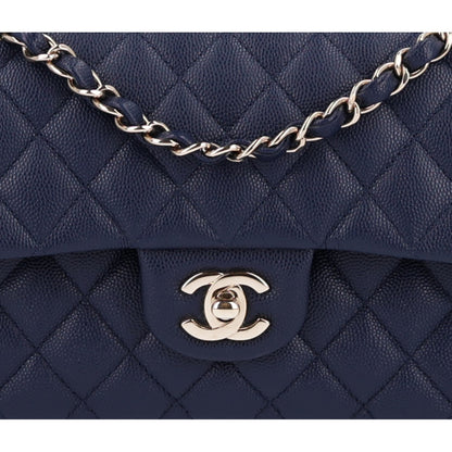 Chanel Caviar Quilted Small Double Flap Navy 9 of 11