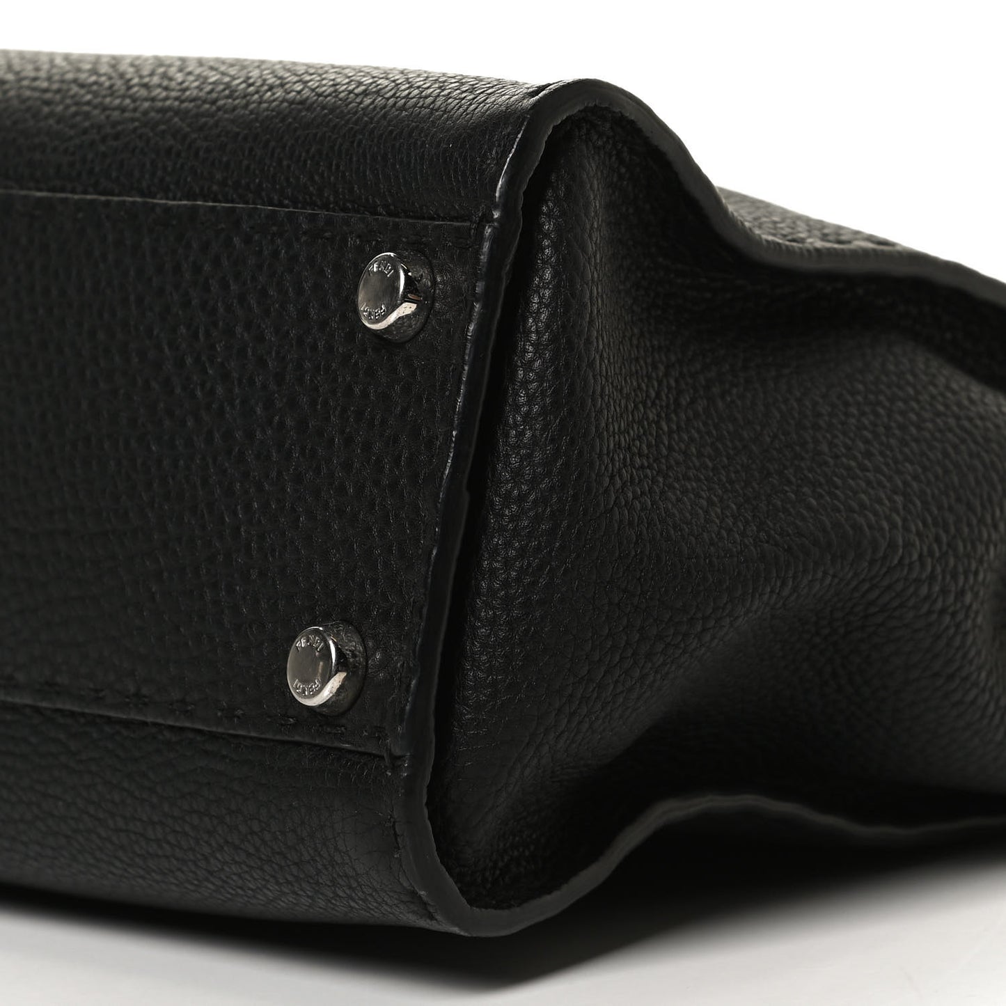 Cuoio Romano Selleria Bi-Color Medium Peekaboo Iconic Satchel Black Mou